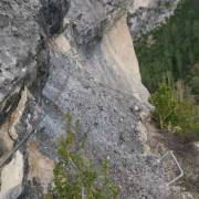 Flanqueo corto - Vía Ferrata Piedra del Castillo o El Castillo de Fuertescusa