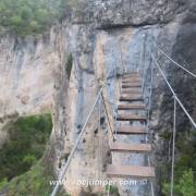 Puente de Tablones 8 m Vía Ferrata Estrecho de Priego