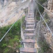 Puente de Tablones 25 m Vía Ferrata Estrecho de Priego