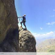 Entrada a la ferrata Alquimia Gran Canaria