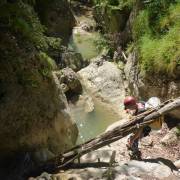 Resalte con tronco en el cauce de Pas de l'Escalell