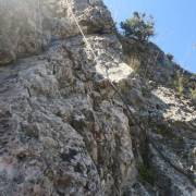 Tramo vertical - Vía Ferrata Santo Cristo de Olvena