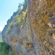 Vista al cristo - Vía Ferrata Peña del Morral - Graus