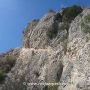 Tramo de grapas - Vía Ferrata Santo Cristo de Olvena