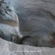 marmita trampa rapel 4 - barranco de la virgen