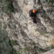 Antes de Péndulo - Tramo 2 - Vía Ferrata Sergi