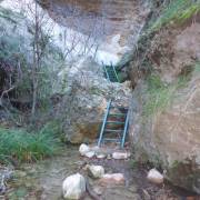 Escaleras verdes - Vía Ferrata Barranco de Valdoria