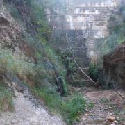 Presa escalonada - Vía Ferrata Barranco de Valdoria