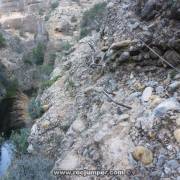 Flanqueo - Vía Ferrata Barranco de Valdoria