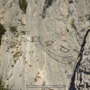 Tramo 2 Flanqueo - Vía Ferrata Almadeo - Huesa del Común