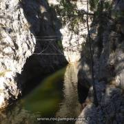Puente tibetano - Vía Ferrata Estecho de la hoz