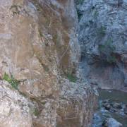Flanqueo - Vía Ferrata Jurásica