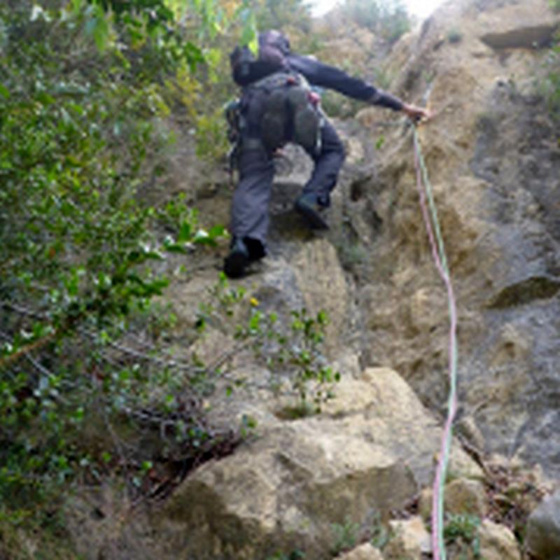 Inicio Largo 1 - Cresta Tío María o Cresta Disblia - Sant Llorenç de Montgai - RocJumper