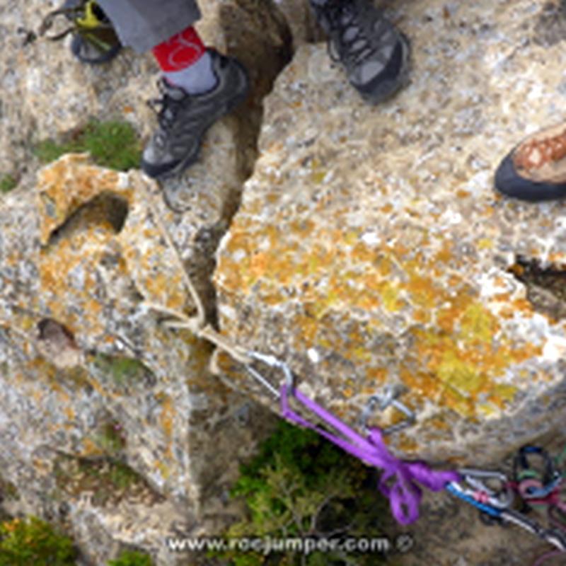 Reunión Largo 4 - Cresta Tío María o Cresta Disblia - Sant Llorenç de Montgai - RocJumper