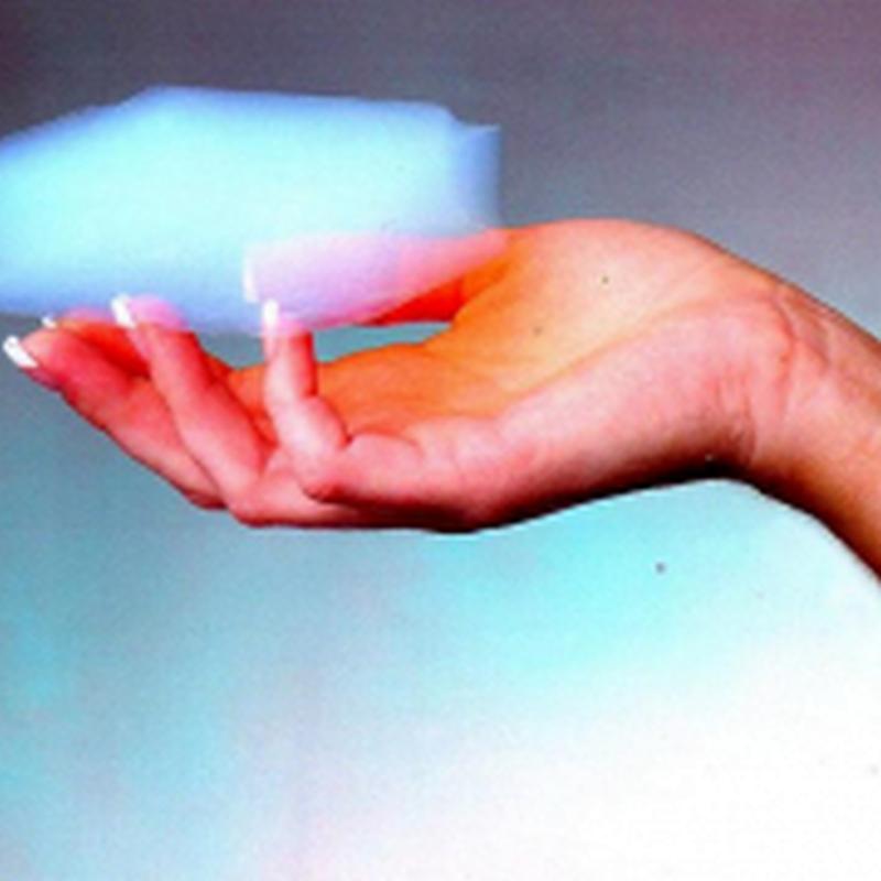 Aerogel sobre la mano