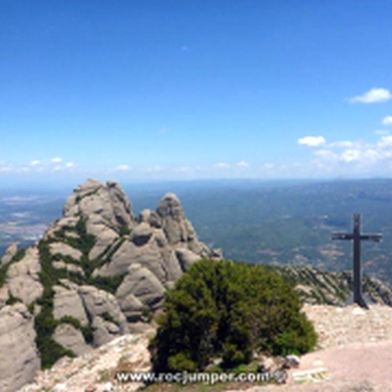 Reunión Cruz Largo 5 - Vía de l'Adrià - Gorro Frigi - Montserrat - RocJumper