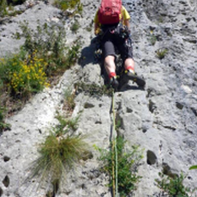 Inicio Largo 1 Vía Montse Curto Pared del Devessó Malanyeu