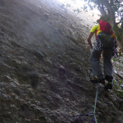 Salida Largo 1 - Vía Óptima - Gorro Frígia - Montserrat - RocJumper