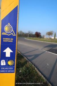 Señal Camino de Santiago en Salvatierra