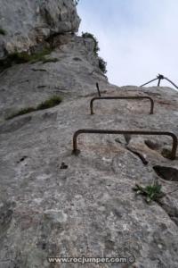 Tramo 1 Diedro - Vía Ferrata Klettersteig Schustergangl - Steinplatte - RocJumper