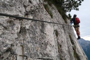 Tramo 3 Variante - Vía Ferrata Klettersteig Schustergangl - Steinplatte - RocJumper