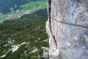 Tramo 3 Variante - Vía Ferrata Klettersteig Schustergangl - Steinplatte - RocJumper