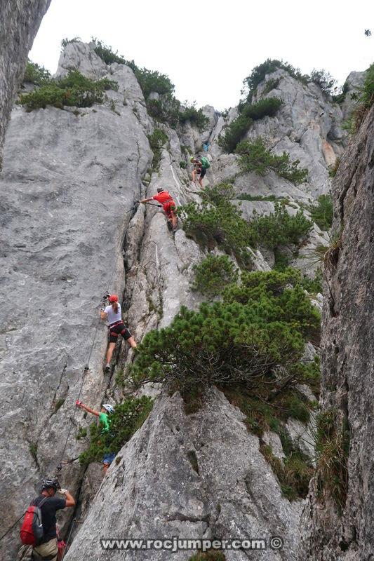 048 Via Ferrata Klettersteig Schustergangl Steinplatte Rocjumper