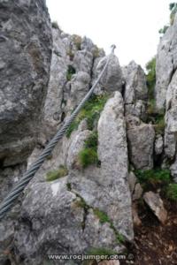 Tramo 4 - Vía Ferrata Klettersteig Schustergangl - Steinplatte - RocJumper