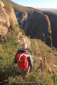 Descenso - Vía Mutant World - Pic de Martell - Garraf - RocJumper