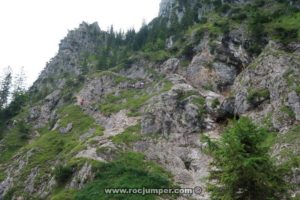 Tramo de acceso - Vía Ferrata Tegelbergsteig - RocJumper