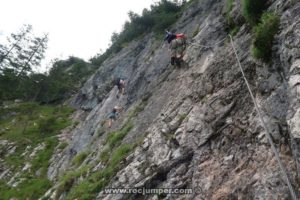 Tramo 22 Diagonal - Vía Ferrata Tegelbergsteig - RocJumper