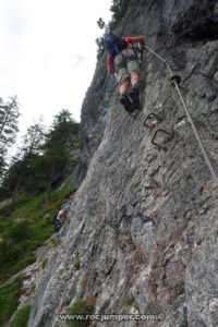 Tramo 22 Muro - Vía Ferrata Tegelbergsteig - RocJumper