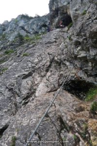 Tramo 24 Rampa - Vía Ferrata Tegelbergsteig - RocJumper