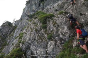 Tramo 25 Rampa - Vía Ferrata Tegelbergsteig - RocJumper