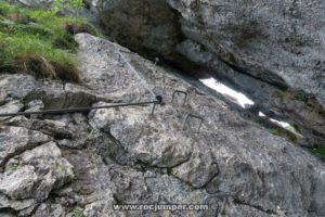 Tramo 26 Cueva - Vía Ferrata Tegelbergsteig - RocJumper