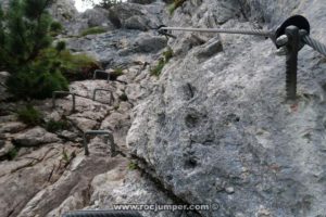 Tramo 26 Vertical - Vía Ferrata Tegelbergsteig - RocJumper