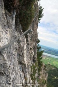 Tramo 31 Desplome - Vía Ferrata Fingersteig - RocJumper