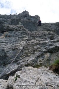 Tramo 31 Desplome - Vía Ferrata Fingersteig - RocJumper