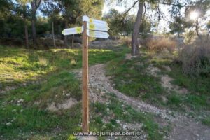 Cartel Indicador - Vía Ferrata Castillo de Salvatierra - Vía Ferrata Sierra de la Vila - Villena - RocJumper