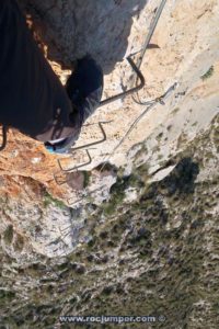 A gran altura - Vía Ferrata Ponoig Ponotx Ponoch - Polop de la Marina - RocJumper