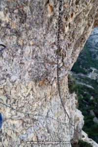 Tramo 2 Cadenas - Vía Ferrata Norte del Cid - RocJumper