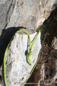 Nudo final de cuerda - Vía Ferrata Ponoig Ponotx Ponoch - Polop de la Marina - RocJumper