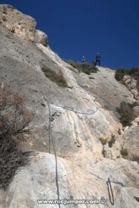 Llegando Final - Vía Ferrata Castillo de Salvatierra - Vía Ferrata Sierra de la Vila - Villena - RocJumper