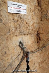 Cartel Banco 2 - Vía Ferrata Redován - RocJumper