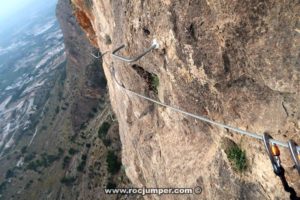 Flanqueo - Vía Ferrata Redován - RocJumper