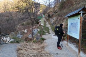 Cartel al inicio - Estany Tapat - Cabdella - RocJumper