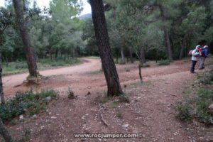 Giro derecha - Vía Esquivabolas - Cajoleta - Montserrat - RocJumper