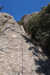 Rápel 50 m - Vía Esquivabolas - Cajoleta - Montserrat - RocJumper