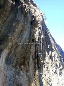 Desplome del Variante K5+ - Vía Ferrata Fuente de Godalla - Enguera - RocJumper