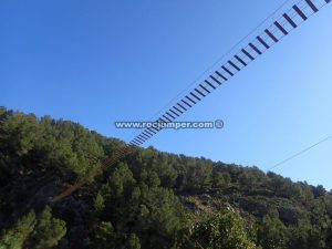 Puente de Tablones de 80 m - Vía Ferrata Fuente de Godalla - Enguera - RocJumper